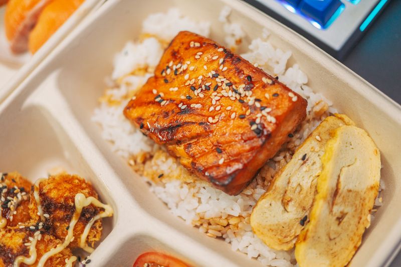 Chopt Protein Power Bowl with grilled salmon